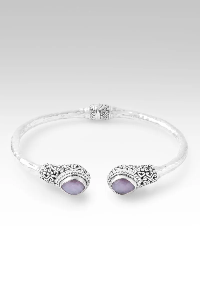 Delightful Days Tip-to-Tip Bracelet™ in Ruby Mother of Pearl Quartz Triplet