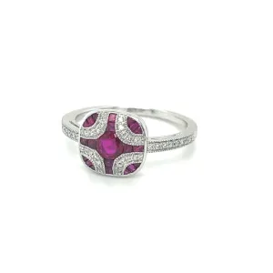Designer Ruby and Diamond Ring at Regard Jewelry in Austin, Texas
