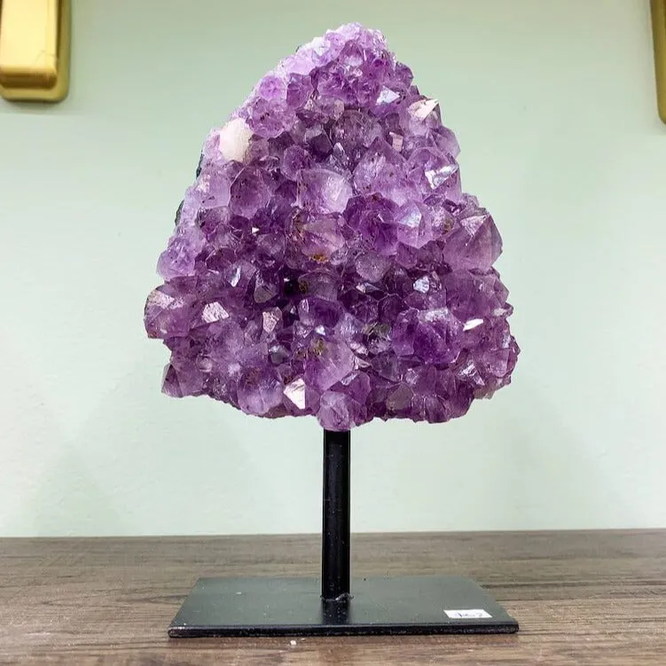Druzy Amethyst Cluster on A Stand - #C