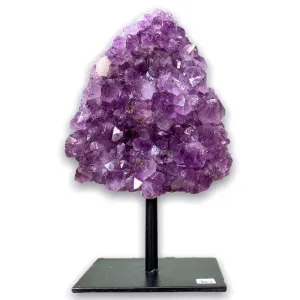 Druzy Amethyst Cluster on A Stand - #C