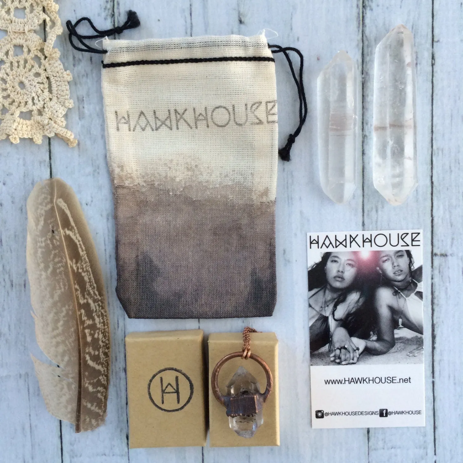 Druzy crystal moon necklace | Electroformed druzy necklace