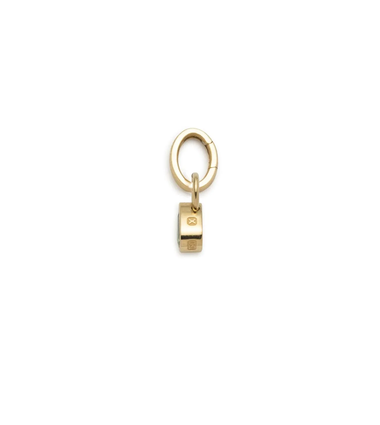Forever & Always a Pair - Love : 0.45ct Gemstone Pear Pendant with Oval Push Gate