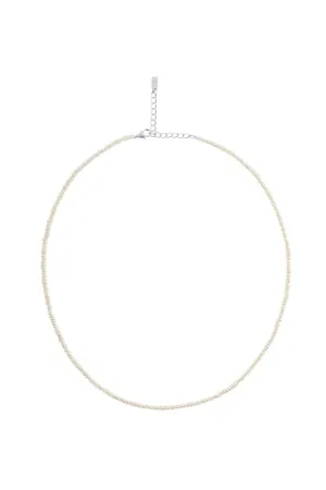 Freshwater Pearl Necklace - Silver