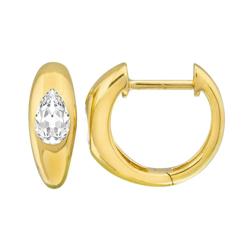 Gemstone Huggies