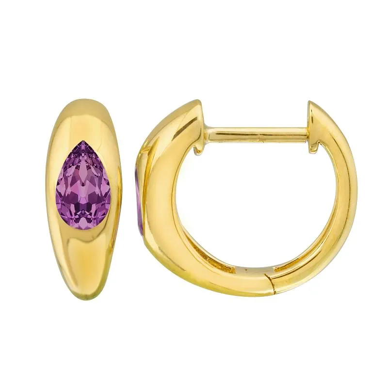 Gemstone Huggies