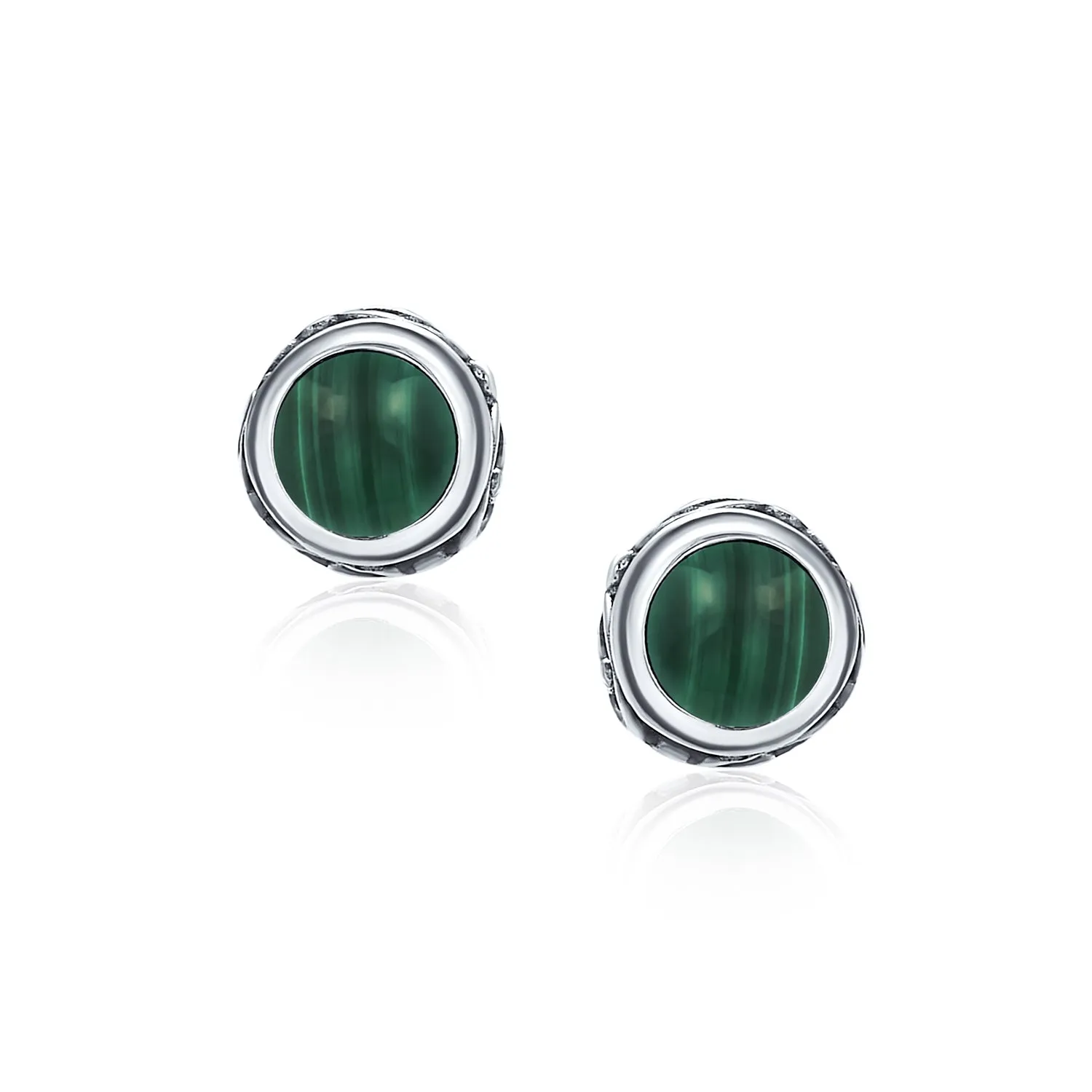 Gemstone Stud Earrings Sterling Silver Birthstone