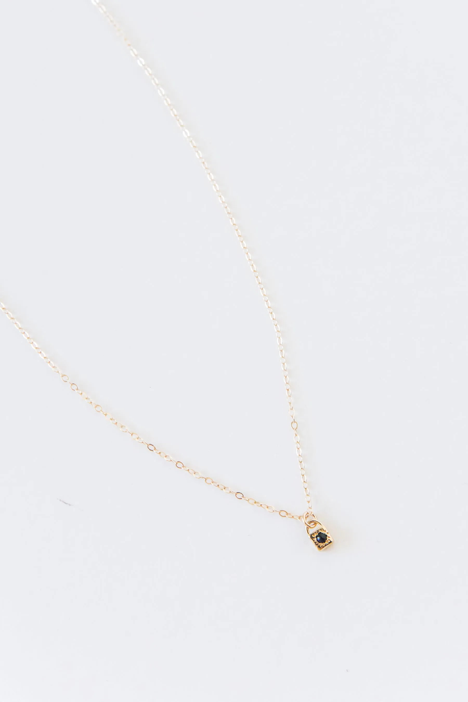 Gold Onyx Loner Necklace