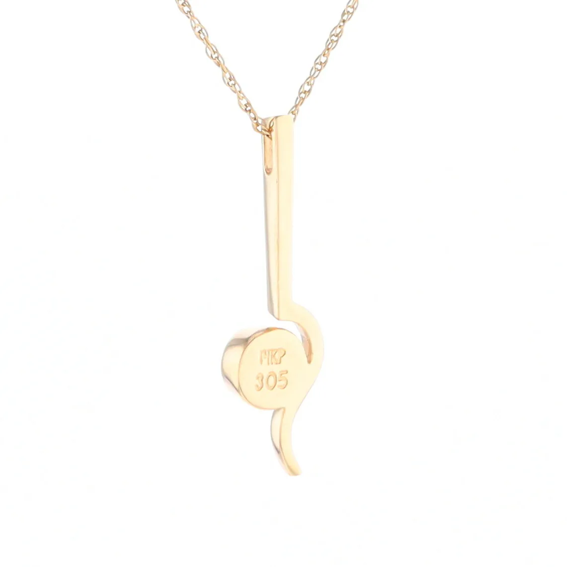 Gold Quartz Necklace Round Inlaid Curved Gold Bar Pendant