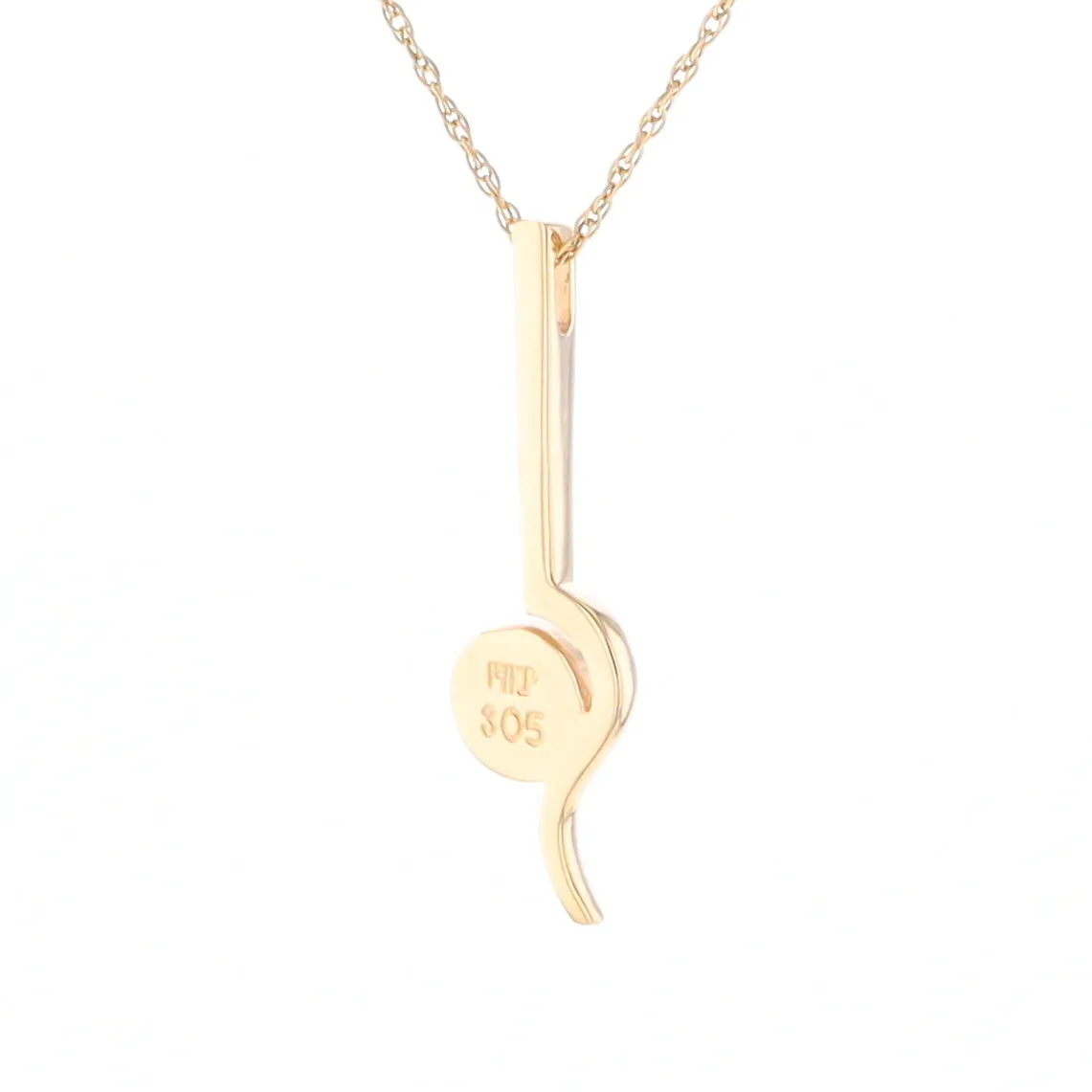 Gold Quartz Necklace Round Inlaid Curved Gold Bar Pendant