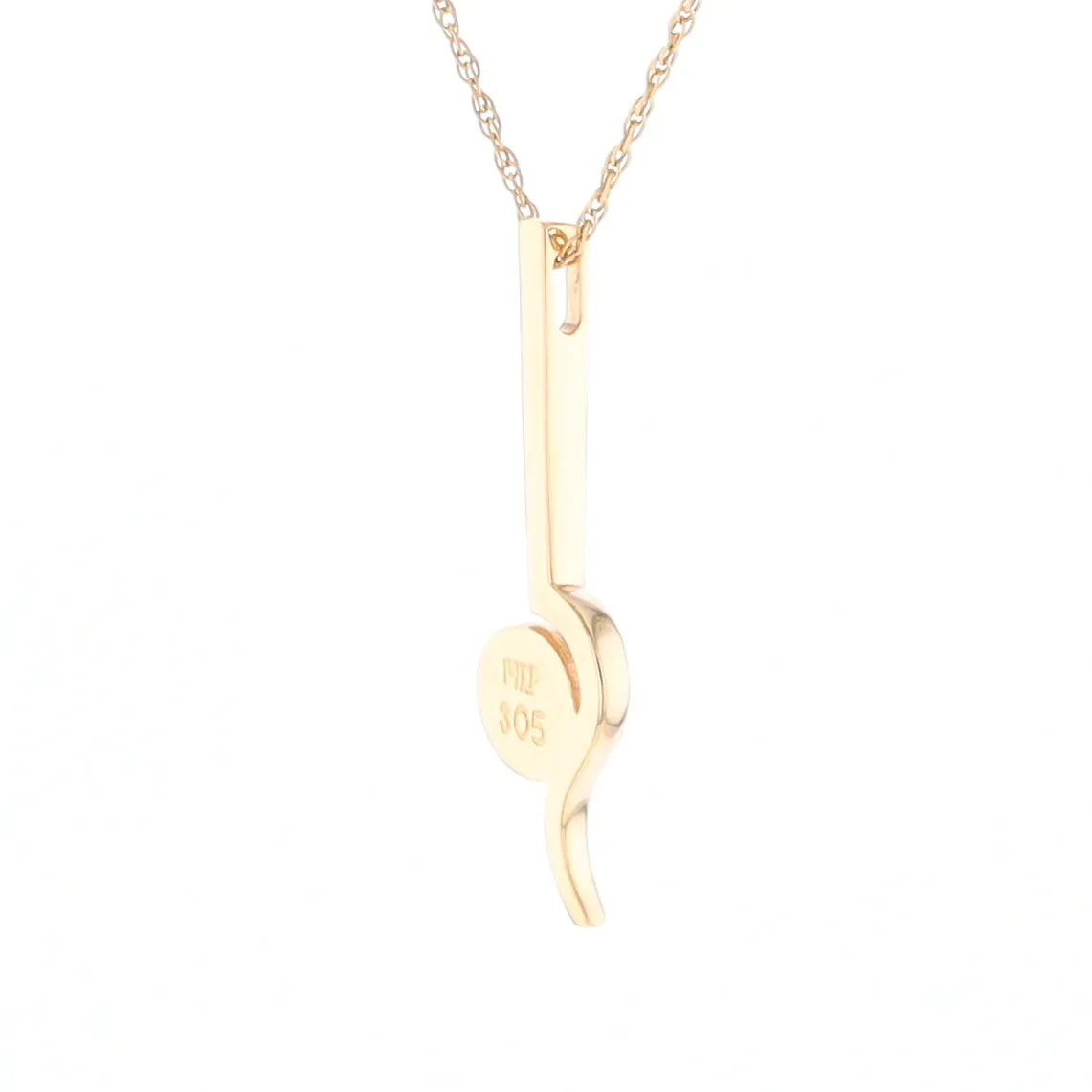 Gold Quartz Necklace Round Inlaid Curved Gold Bar Pendant