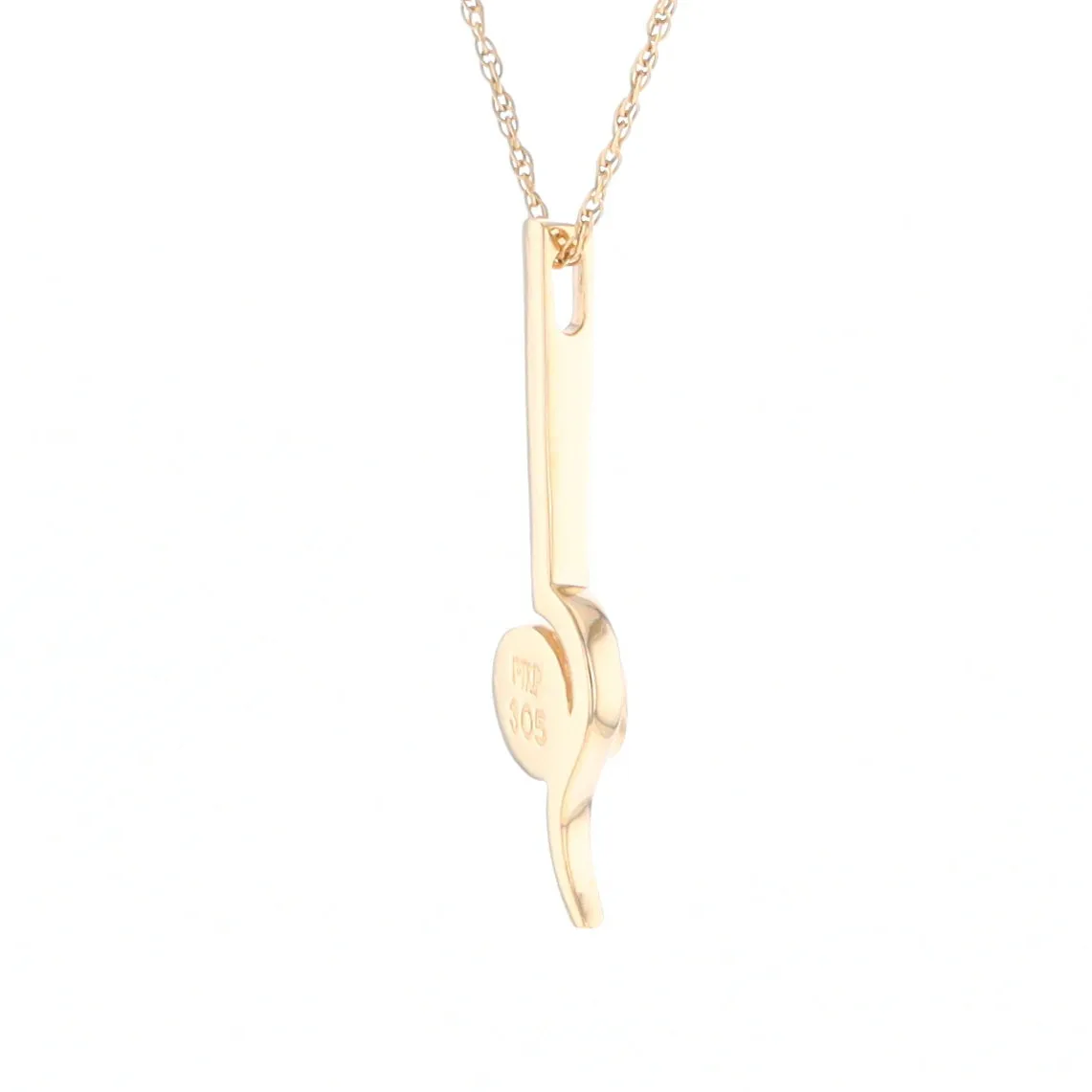 Gold Quartz Necklace Round Inlaid Curved Gold Bar Pendant