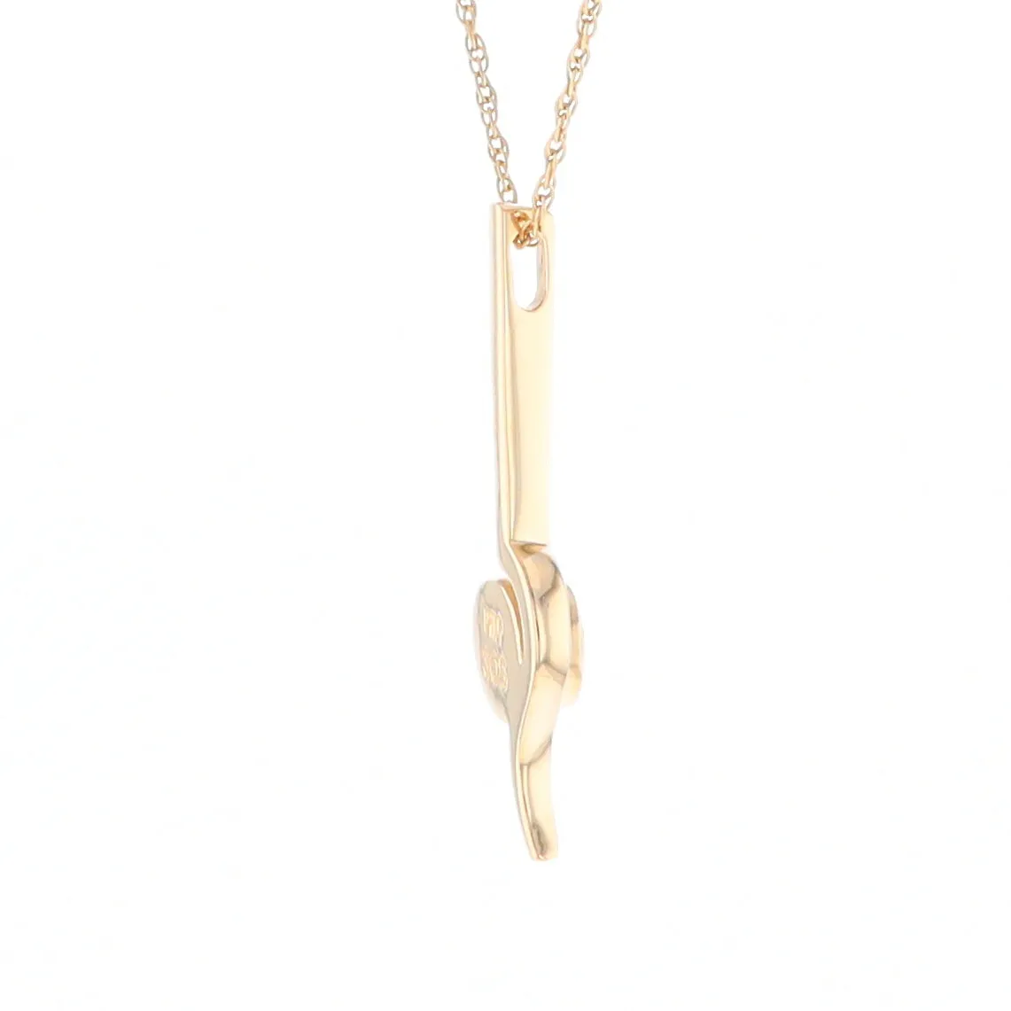 Gold Quartz Necklace Round Inlaid Curved Gold Bar Pendant