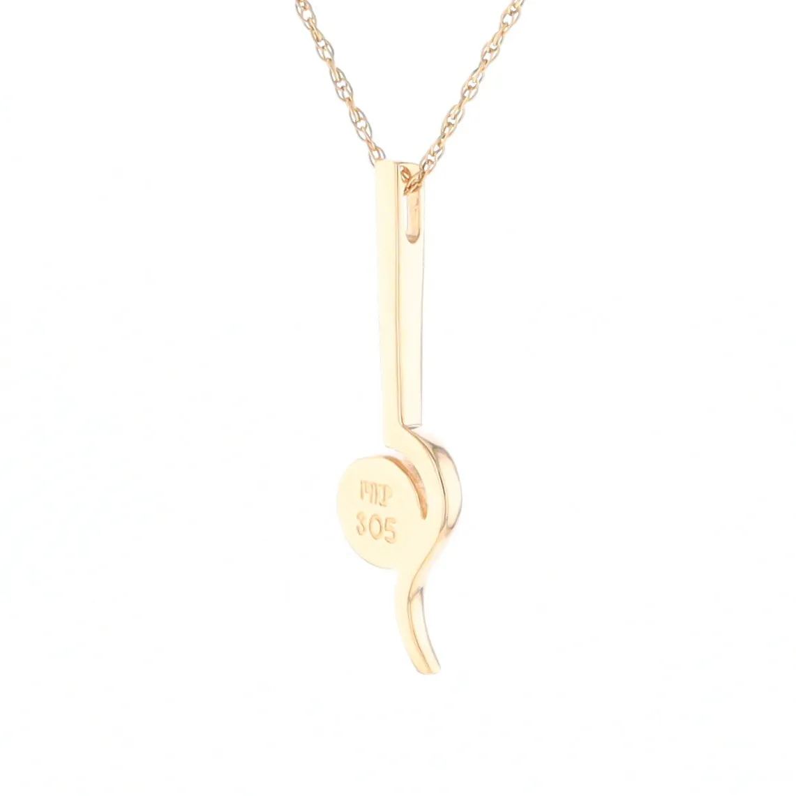 Gold Quartz Necklace Round Inlaid Curved Gold Bar Pendant