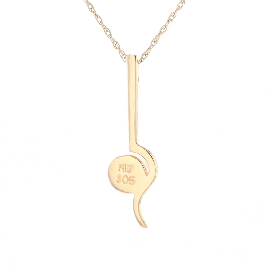 Gold Quartz Necklace Round Inlaid Curved Gold Bar Pendant