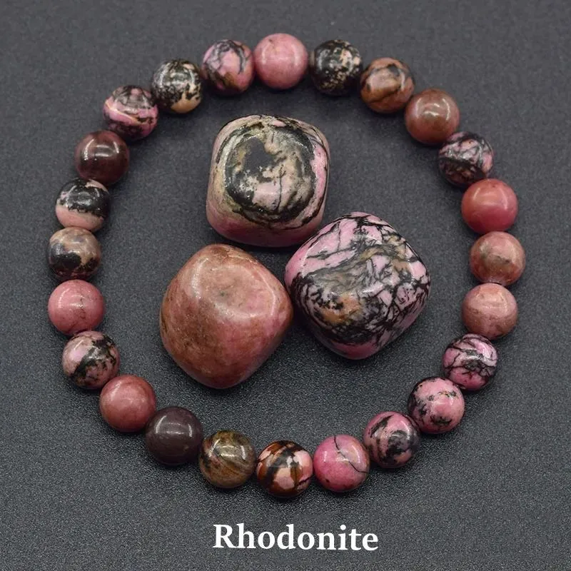 Handcrafted Natural Stone Bracelet Set - 4/9pcs