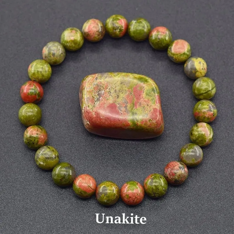 Handcrafted Natural Stone Bracelet Set - 4/9pcs