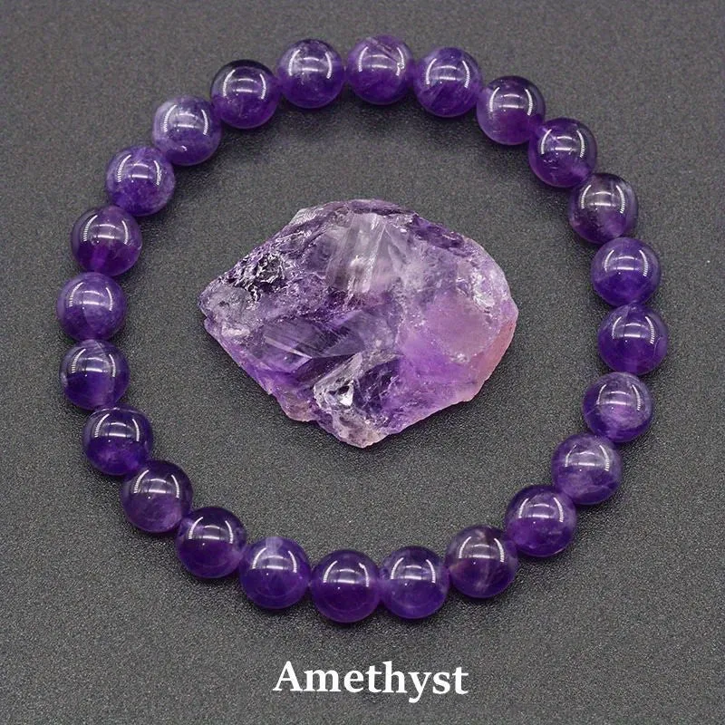 Handcrafted Natural Stone Bracelet Set - 4/9pcs