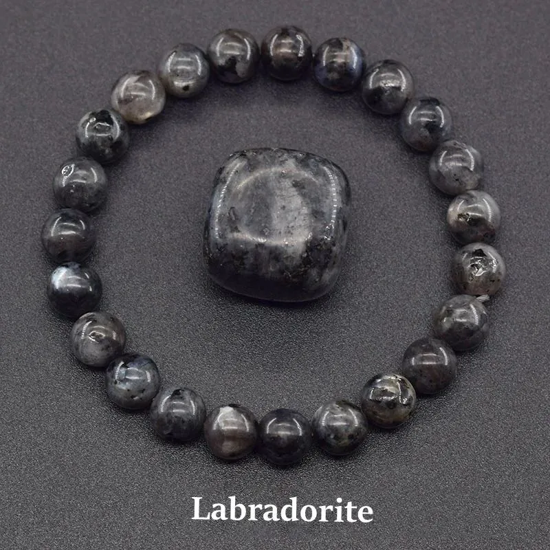 Handcrafted Natural Stone Bracelet Set - 4/9pcs