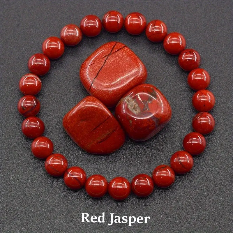 Handcrafted Natural Stone Bracelet Set - 4/9pcs