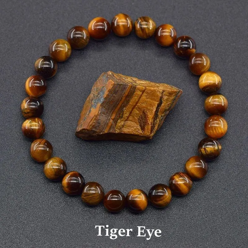 Handcrafted Natural Stone Bracelet Set - 4/9pcs