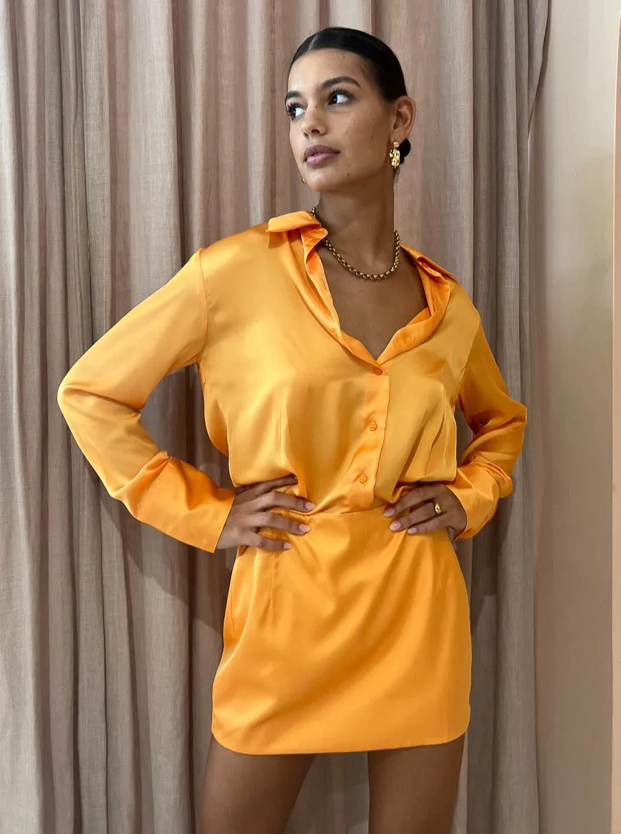 Hansen and Gretel Jerico Midi Shirt Dress in Mango