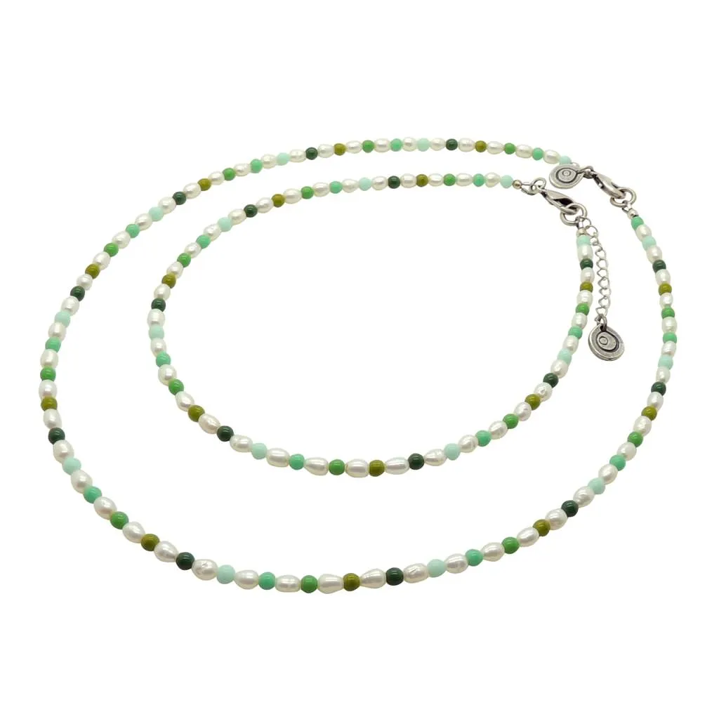 Hawaii Green Freshwater Pearl Necklace