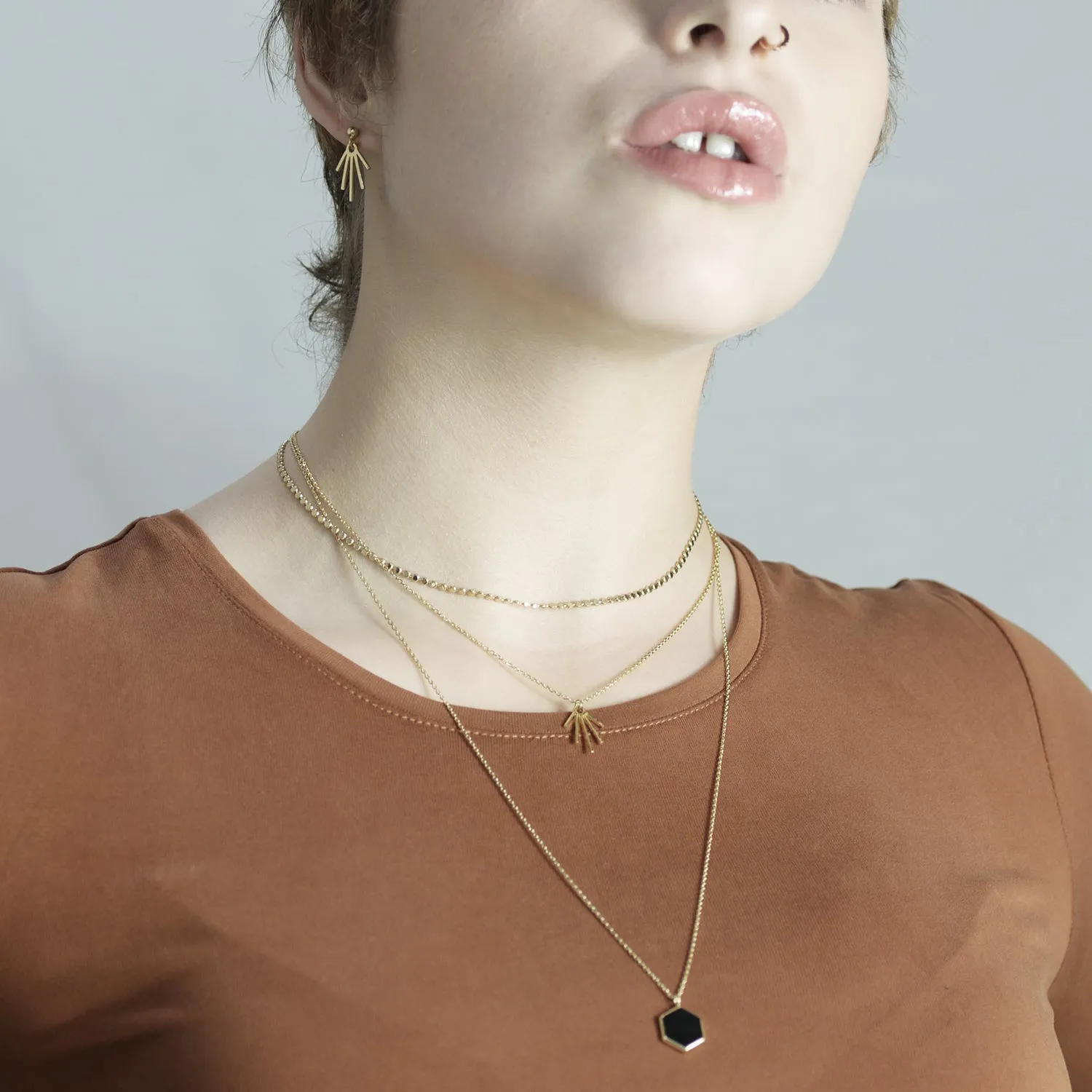 Hexagon city Necklace
