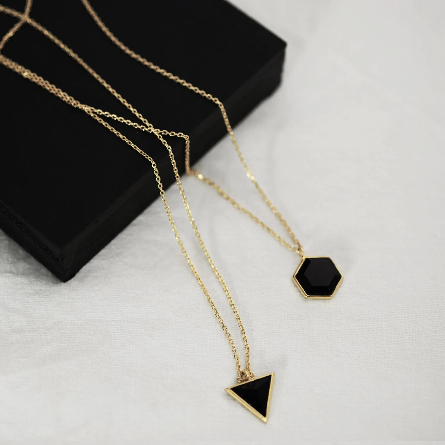 Hexagon city Necklace