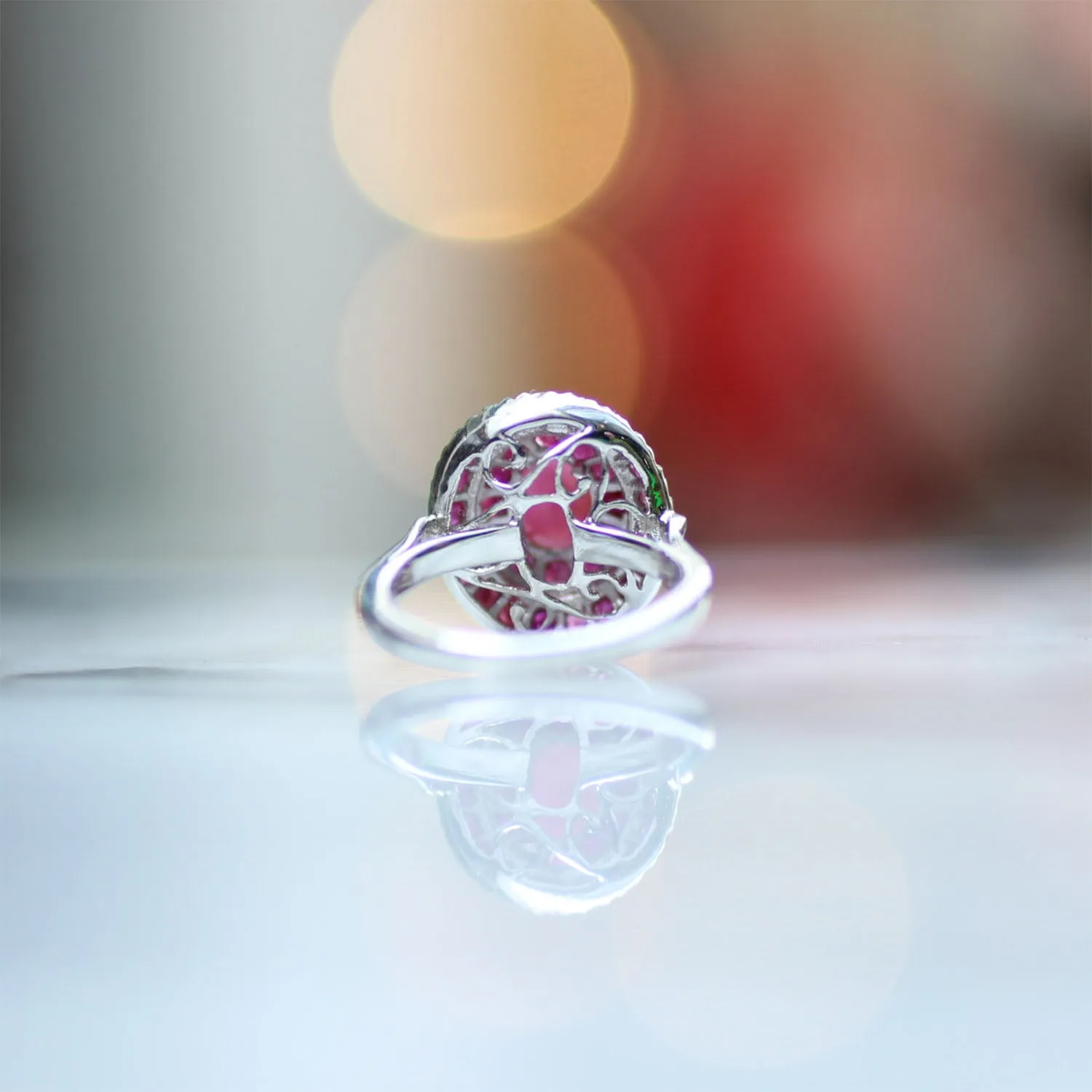 High Quality Ruby Ring (925) Sterling Silver