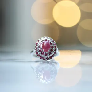 High Quality Ruby Ring (925) Sterling Silver