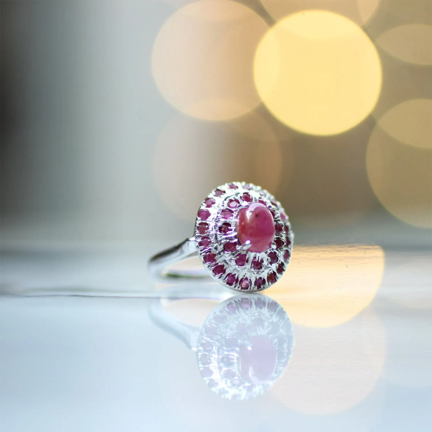 High Quality Ruby Ring (925) Sterling Silver