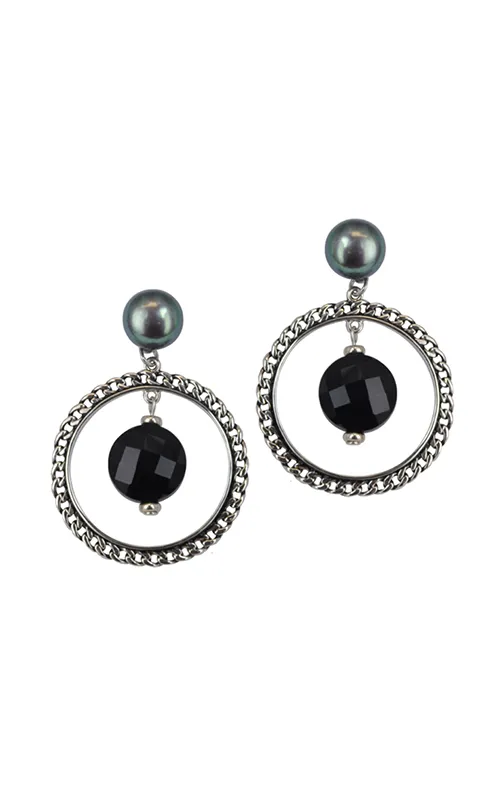 Honora Pearls Hoop Dangle Earring