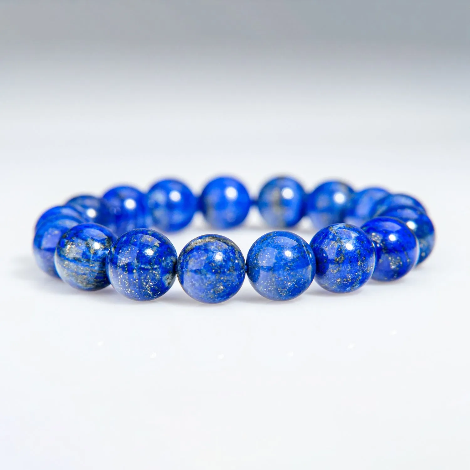 Lapis Lazuli 8mm Beaded Stretch Bracelet