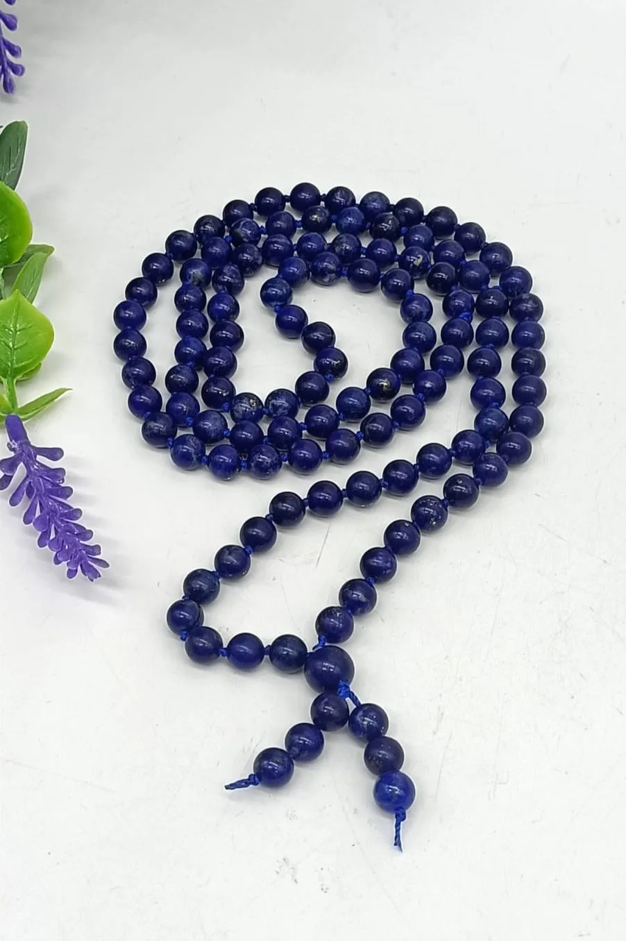 Lapis Lazuli AAA Quality 108 Mala Beads 6mm with Bracelet Included