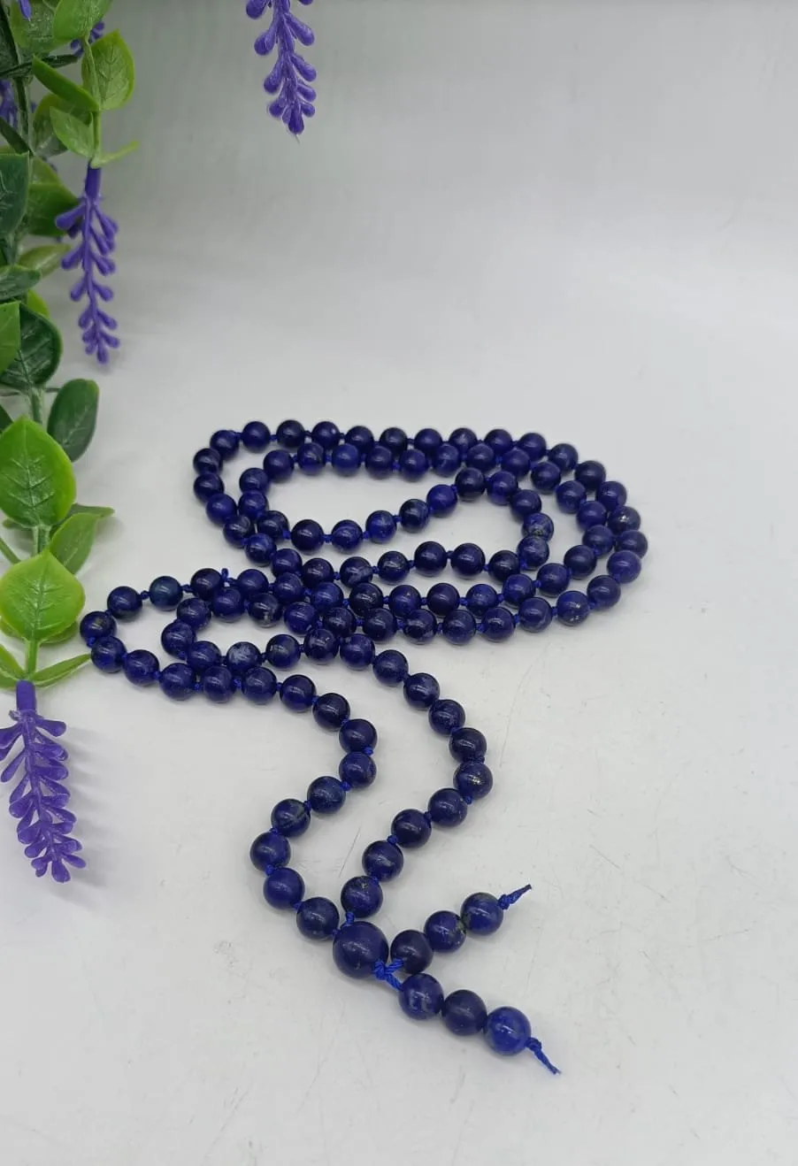 Lapis Lazuli AAA Quality 108 Mala Beads 6mm with Bracelet Included