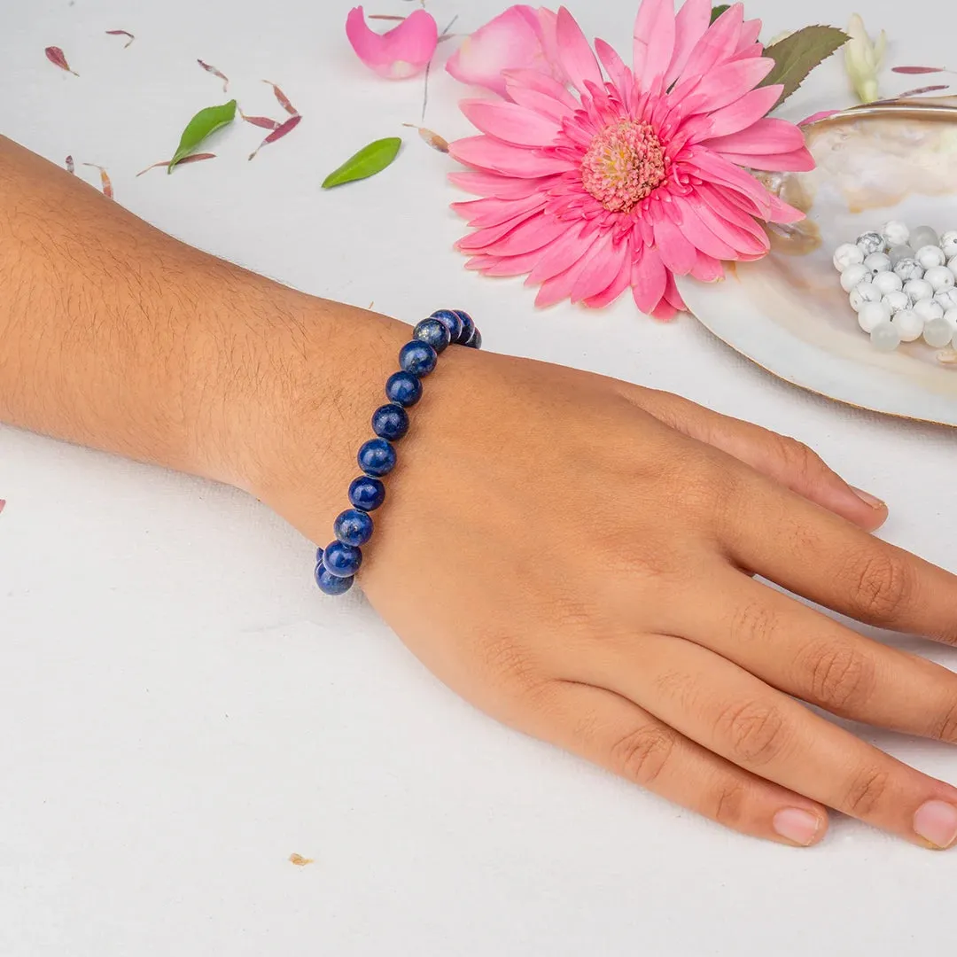 Lapis Lazuli Bracelet for Wisdom & Truth | Original Lapis Crystal
