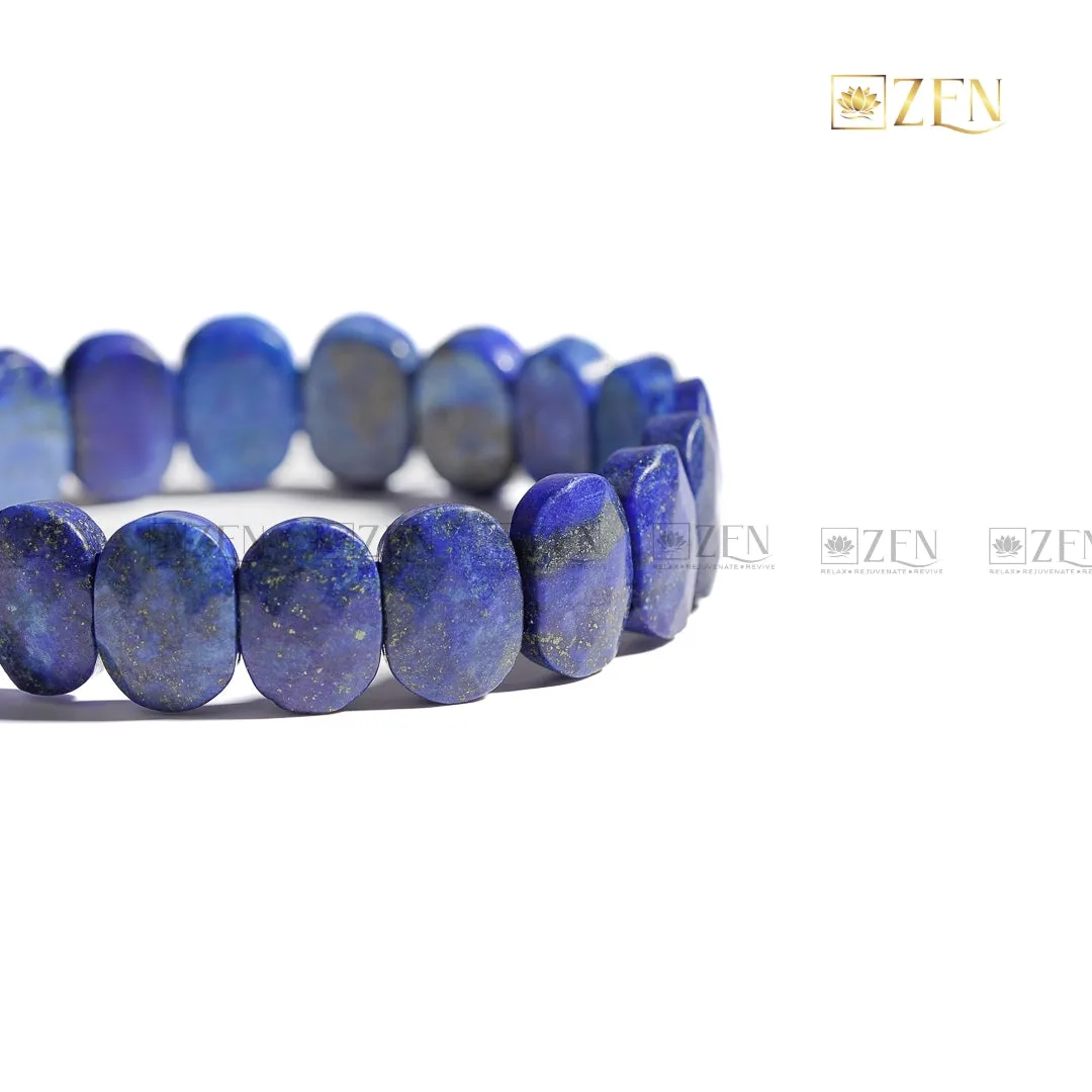 Lapis Lazuli - Flat Bead Bracelet
