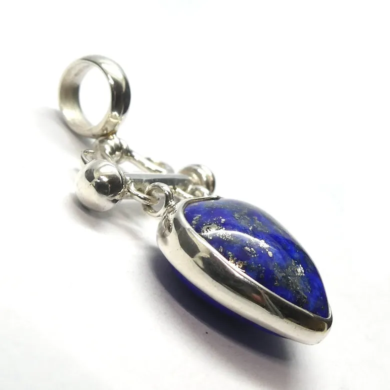 Lapis Lazuli Heart Pendant, Heart Shape, 925 Sterling Silver KtS