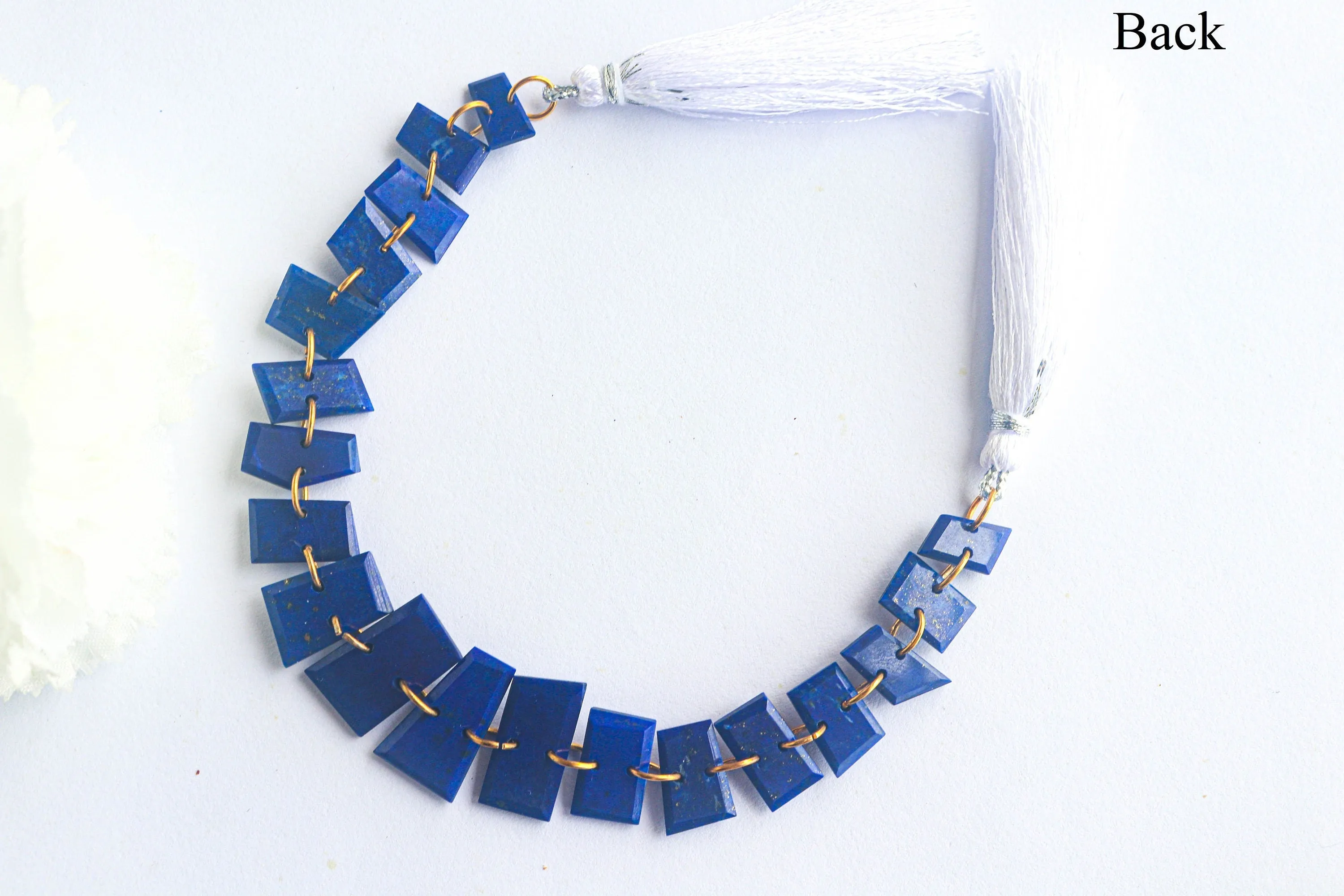 Lapis Lazuli Uneven Shape Faceted Double Drill Bead | 7x11mm to 11x18mm | 19 Pieces | 7 Inch | Natural Gemstone Beads | Beadsforyourjewelry