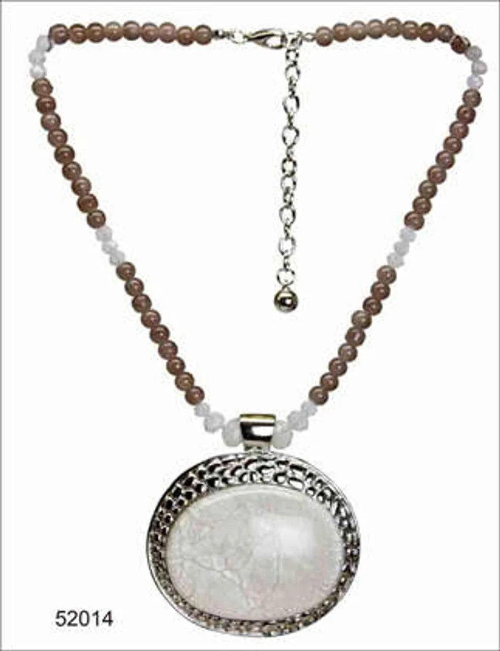 Large White Stone Necklace