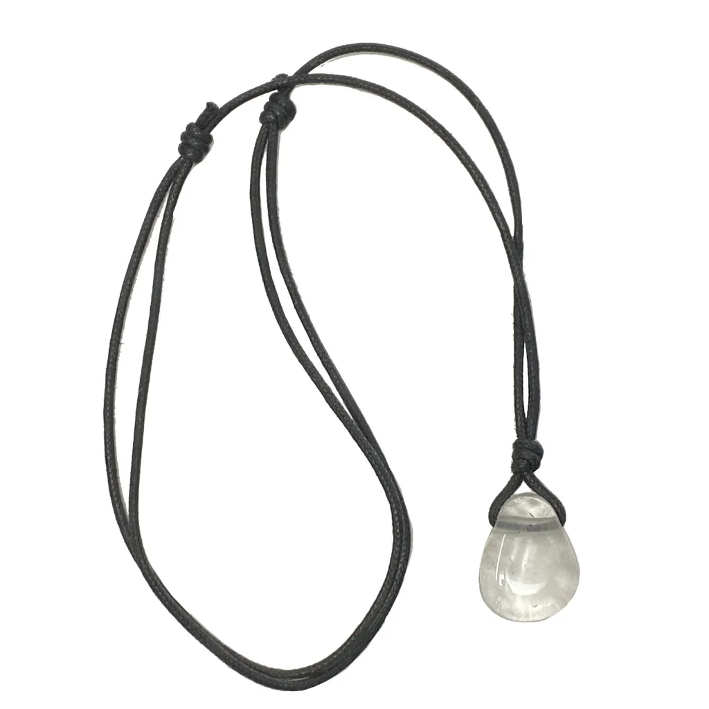 Luck Strings Clear Quartz Pendant - Crystal Clarity