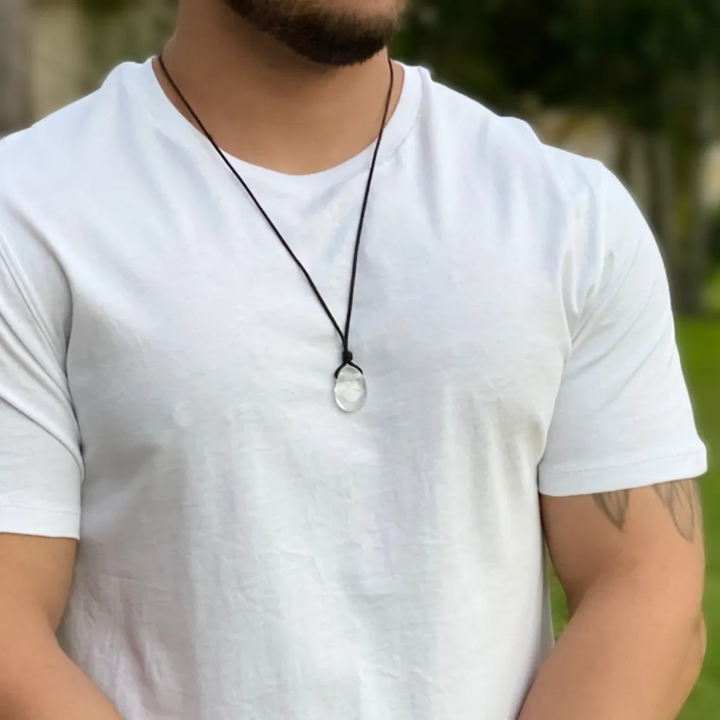Luck Strings Clear Quartz Pendant - Crystal Clarity
