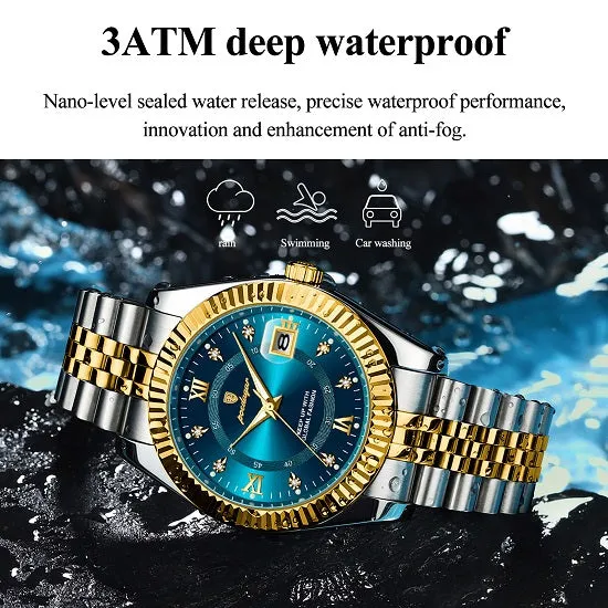 Luxury  Chronograph Quartz Sport Wrist Watch For Man Luminous Waterproof Swiss Craftsmanship
