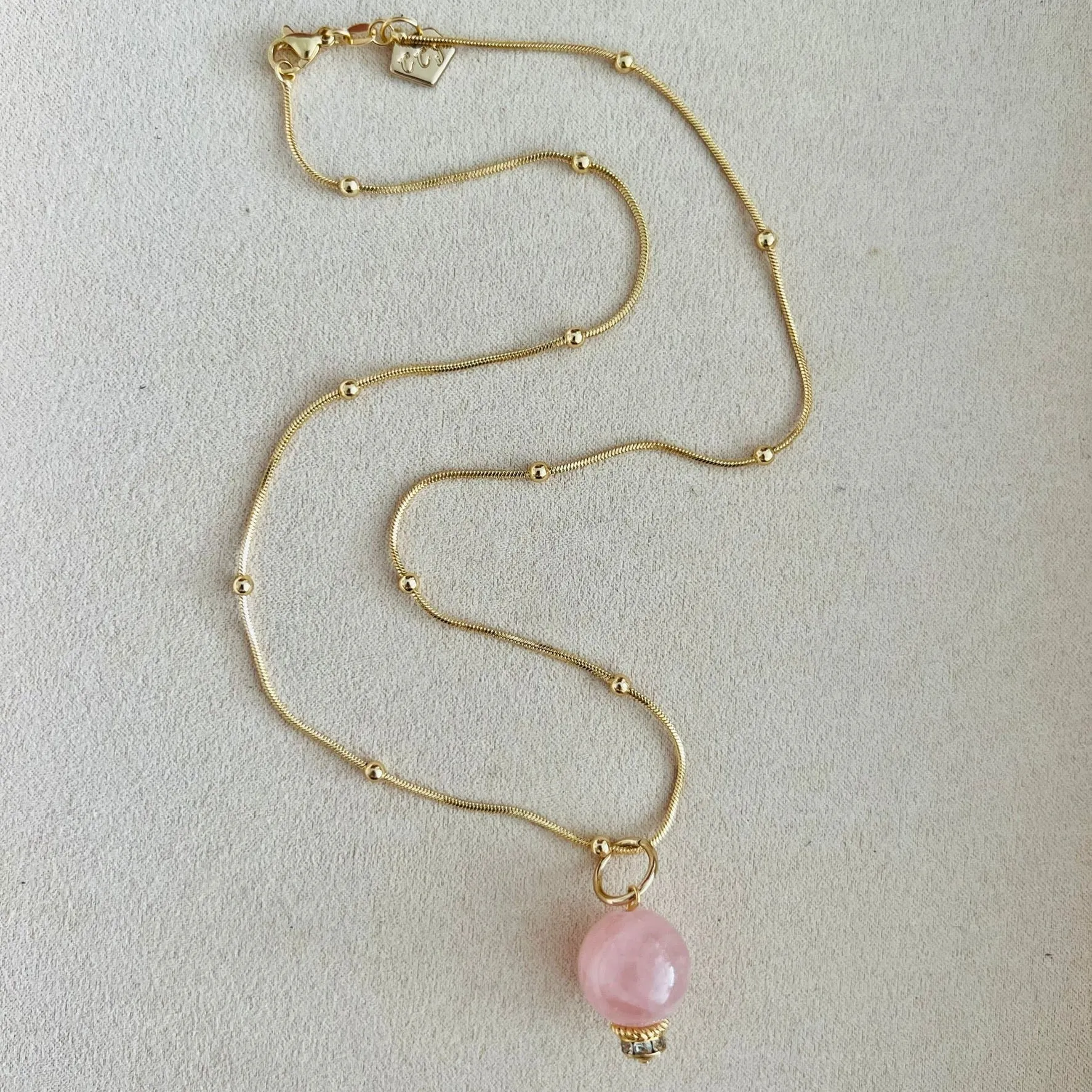 Madagascar Rose Quartz Pendant