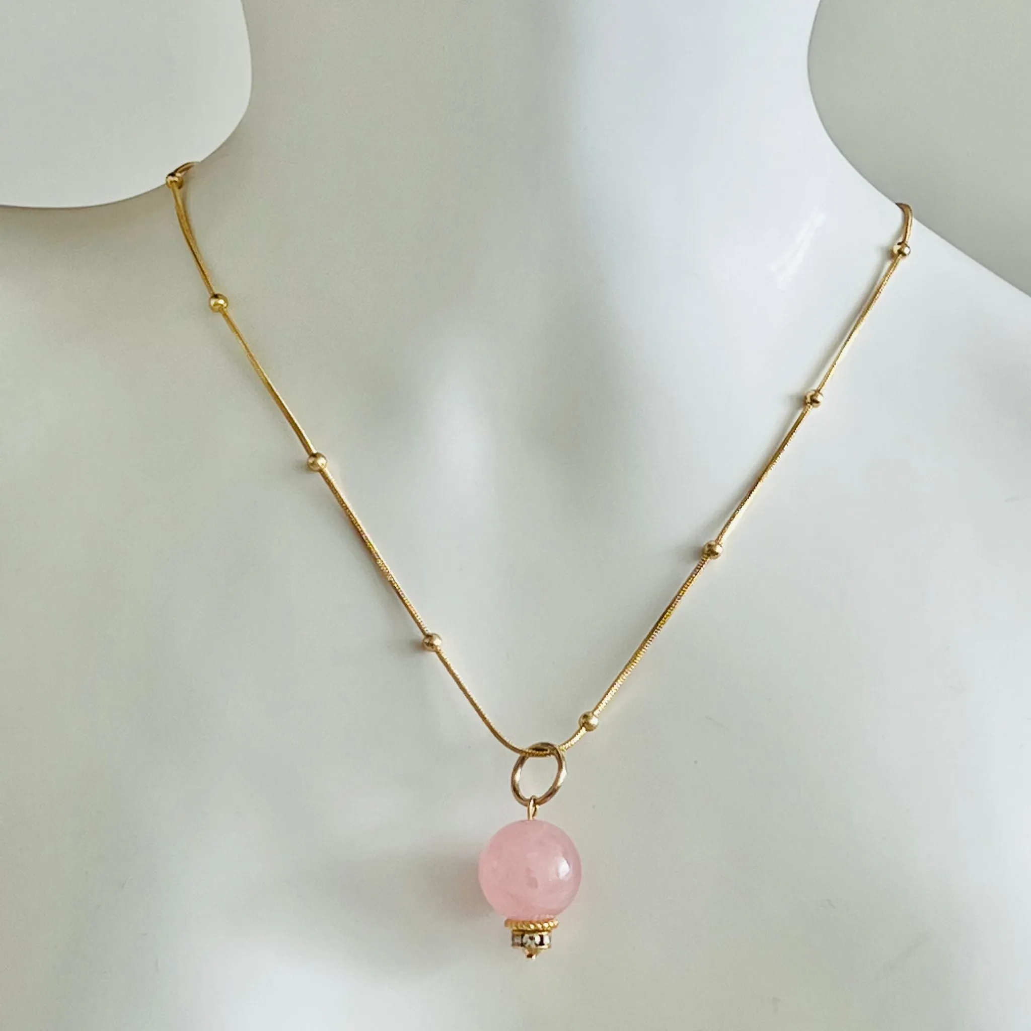 Madagascar Rose Quartz Pendant