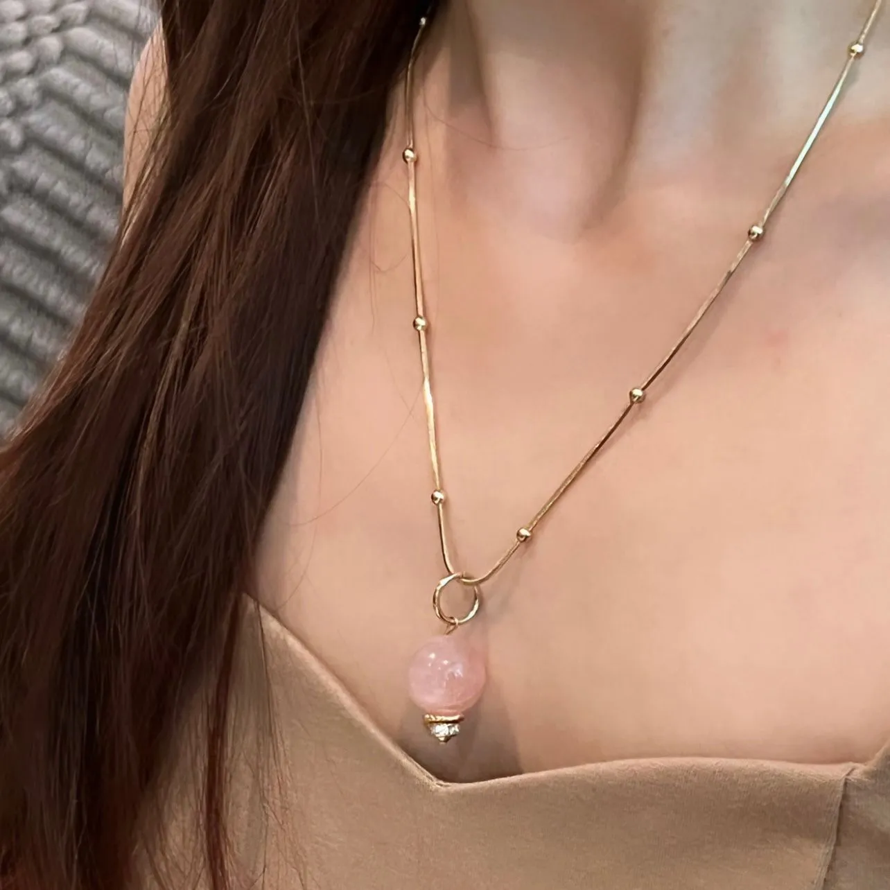 Madagascar Rose Quartz Pendant