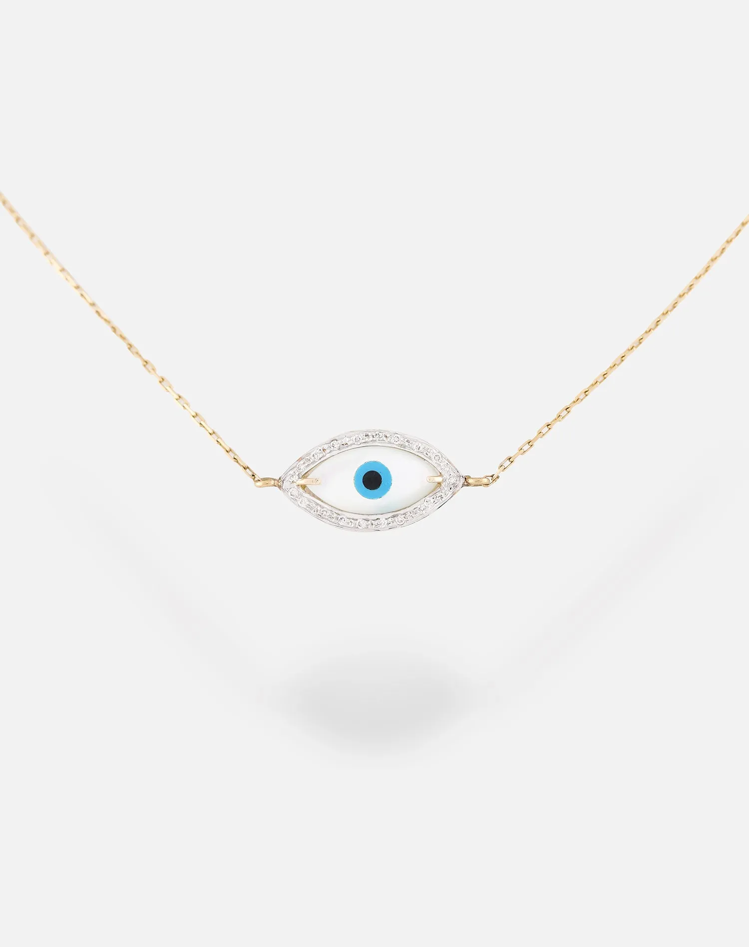 Marquise Evil Eye Diamond Necklace