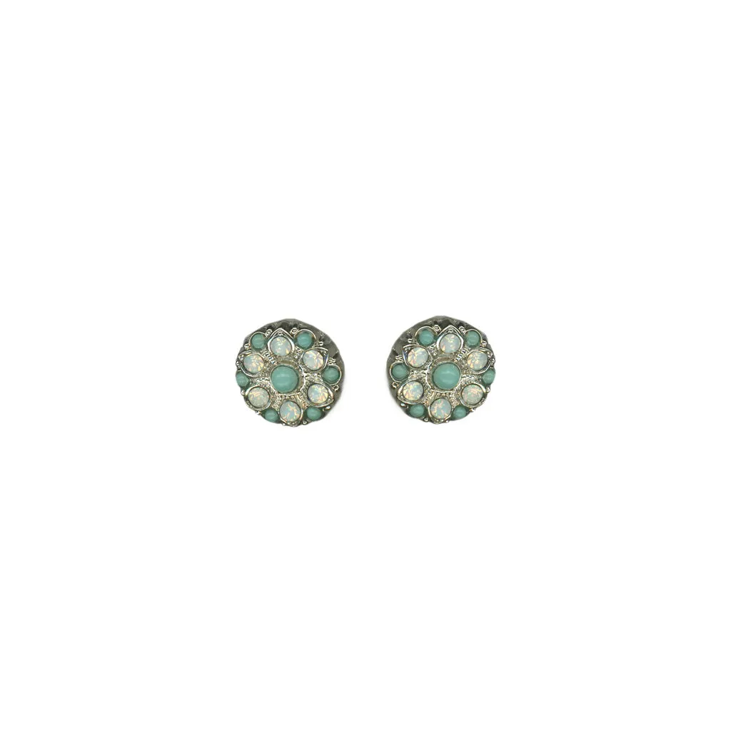 Medium Guardian Angel Post Earrings in "Aegean Coast" *Custom*