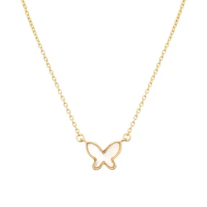 Mini Pearl Butterfly Necklace