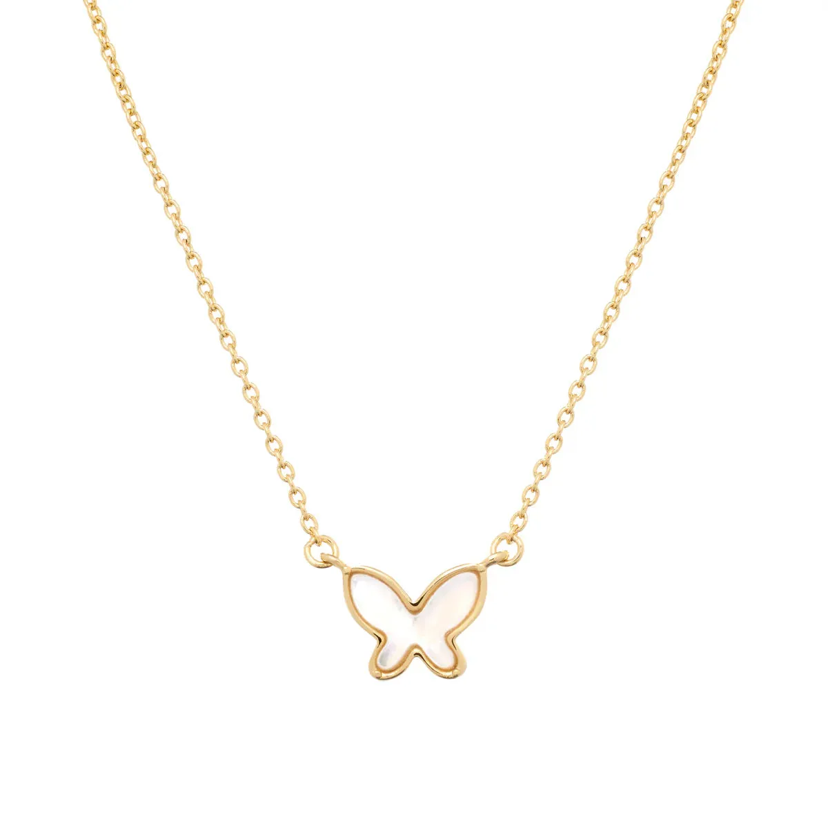 Mini Pearl Butterfly Necklace
